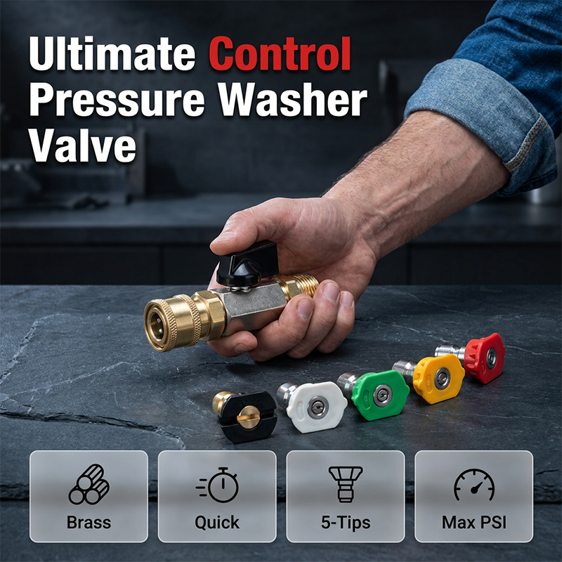 📢📢50% OFF !! ⏰Pressure Washer Quick Connect Shut-Off Valve