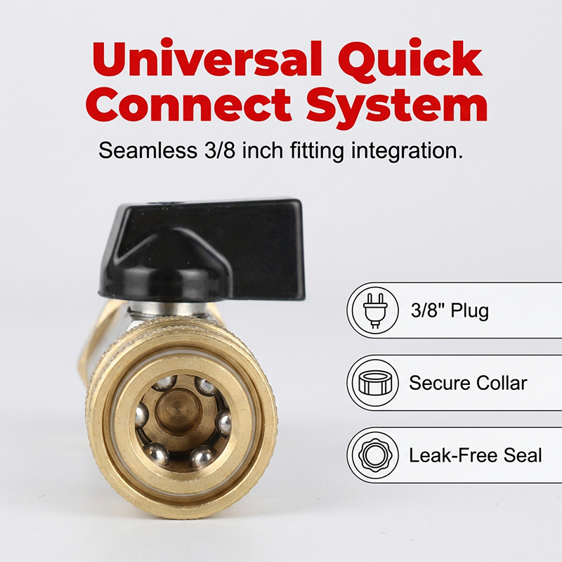 📢📢50% OFF !! ⏰Pressure Washer Quick Connect Shut-Off Valve
