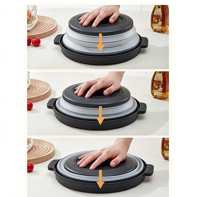 📢📢50% OFF !! ⏰Collapsible Microwave Cover with Base Mat