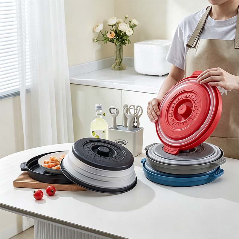 📢📢50% OFF !! ⏰Collapsible Microwave Cover with Base Mat