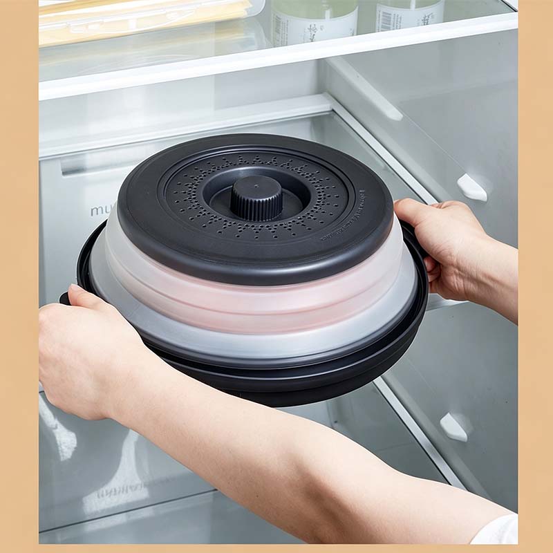 📢📢50% OFF !! ⏰Collapsible Microwave Cover with Base Mat