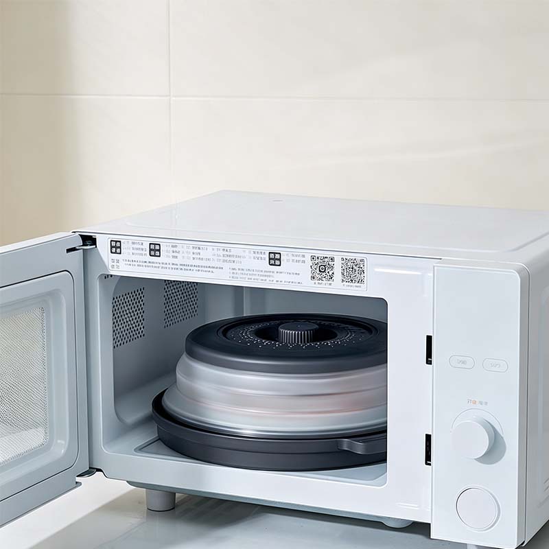 📢📢50% OFF !! ⏰Collapsible Microwave Cover with Base Mat