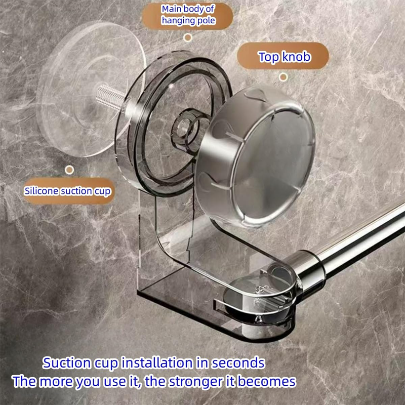 📢📢50% OFF !! ⏰Retractable Suction Cup Towel Bar