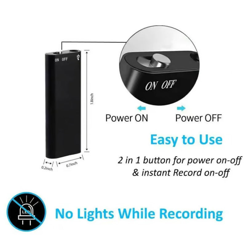 📢📢50% OFF !! ⏰Mini Digital Audio Voice Recorder Pen Dictaphone