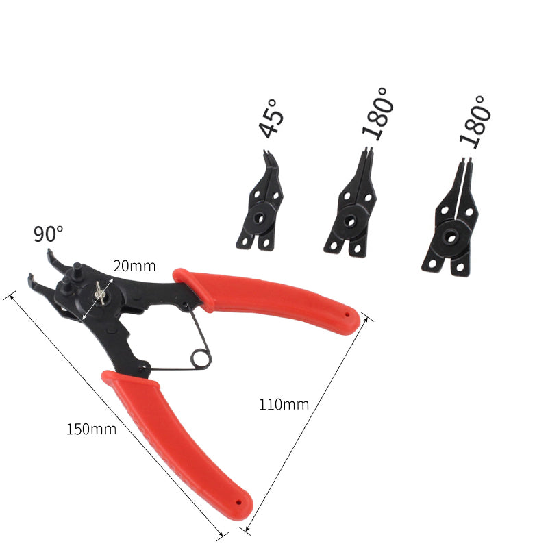 📢📢50% OFF !! ⏰4-in-1 Internal / External Circlip Plier Set