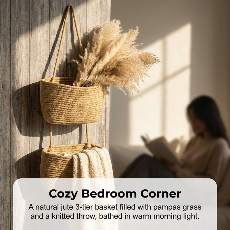 📢📢50% OFF !! ⏰3-Tier Wall-Hanging Storage Organizer