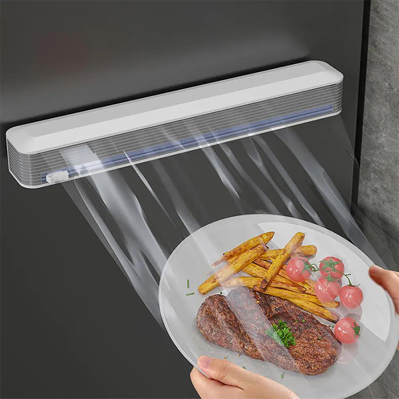 📢📢50% OFF !! ⏰Magnetic Cling Film Dispenser with Slide Cutter