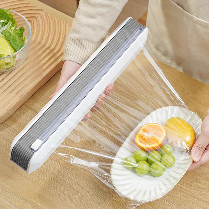 📢📢50% OFF !! ⏰Magnetic Cling Film Dispenser with Slide Cutter