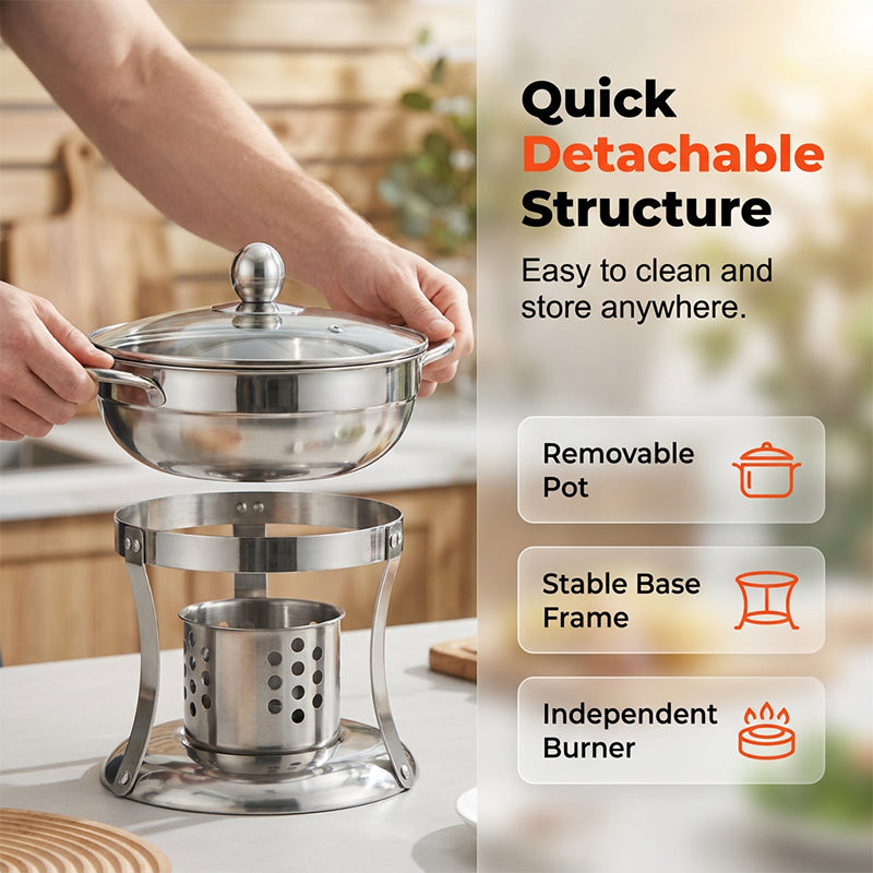📢📢50% OFF !! ⏰Portable Alcohol Stove for Camping & Hot Pot
