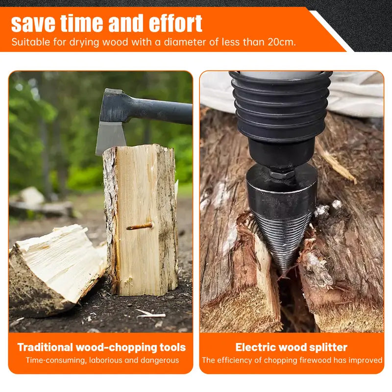 📢📢50% OFF !! ⏰Heavy Duty Log Splitter Screw Cone Drill Bits
