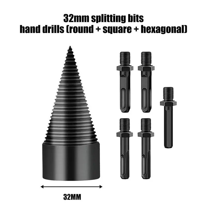 📢📢50% OFF !! ⏰Heavy Duty Log Splitter Screw Cone Drill Bits