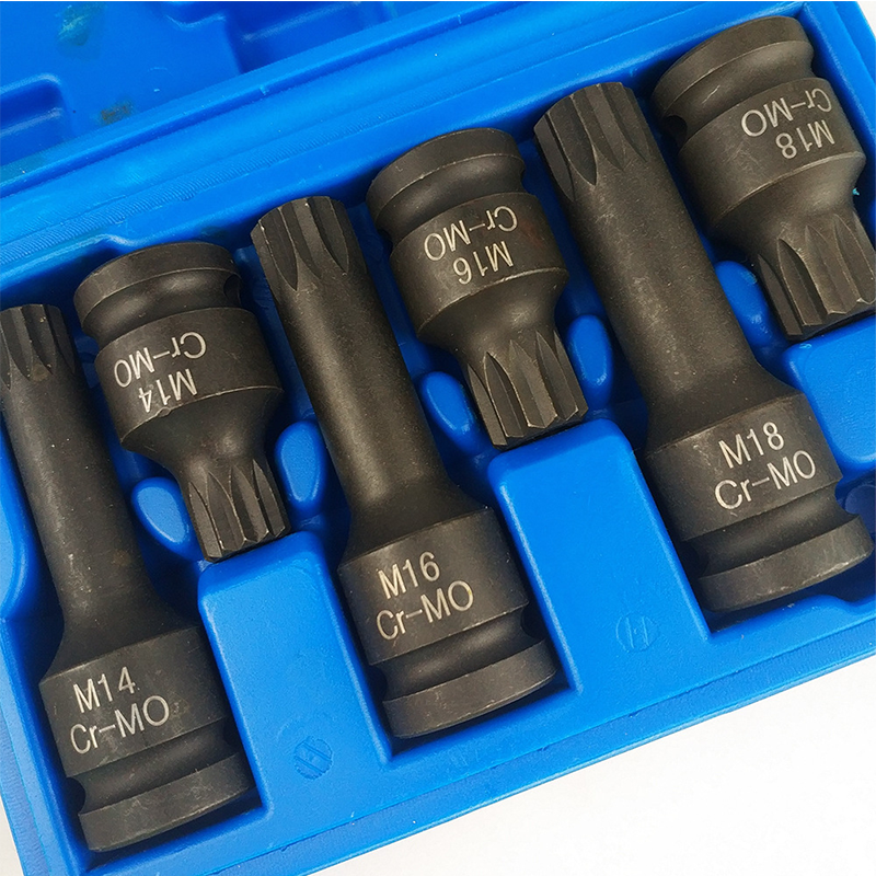 📢📢40% OFF !! ⏰1/2 Drive Triple Square Spline Bit Socket Set