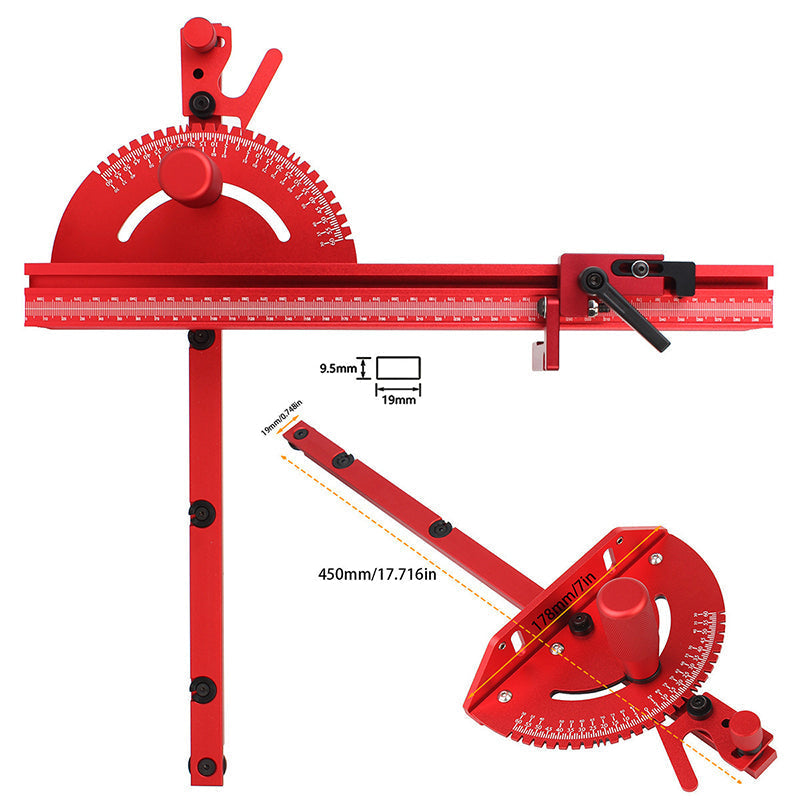 📢📢50% OFF !! ⏰Precision Aluminum Miter Gauge
