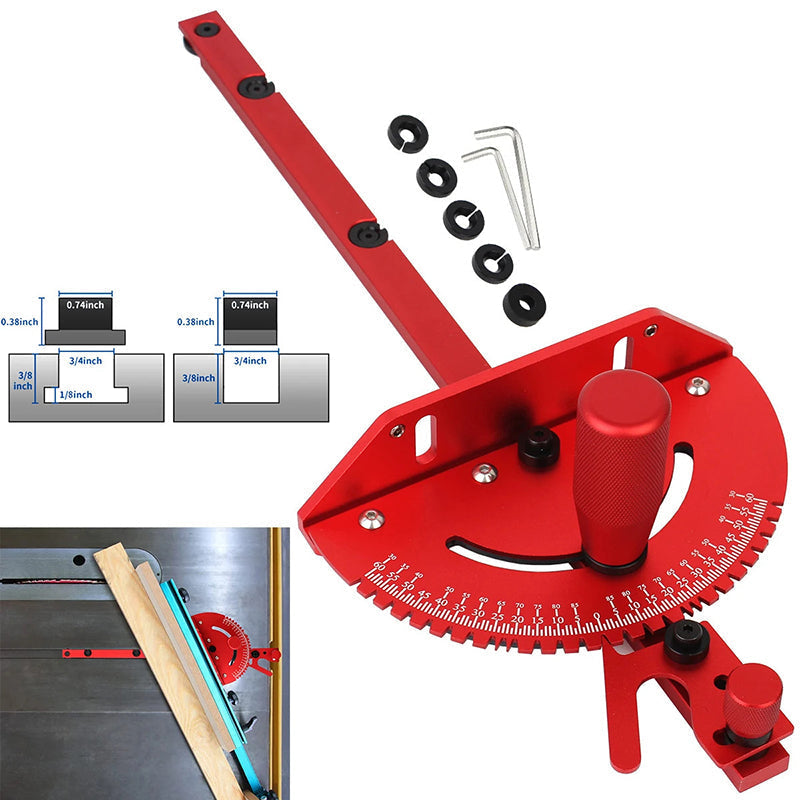 📢📢50% OFF !! ⏰Precision Aluminum Miter Gauge