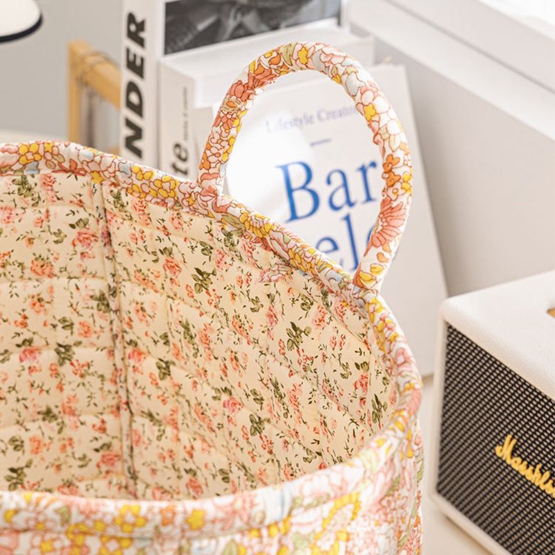 📢📢50% OFF !! ⏰Portable Floral Fabric Storage Basket