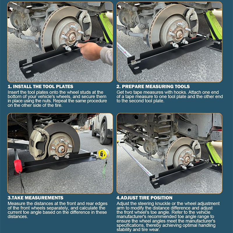 📢📢40% OFF !! ⏰Stainless Steel Wheel Alignment Tool Plate