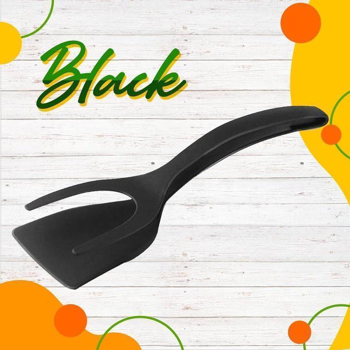📢📢50% OFF !! ⏰2-in-1 Kitchen Spatula Tongs – Food Grade Silicone Tips, Non-Stick, Heat Resistant, Long Handle ✨