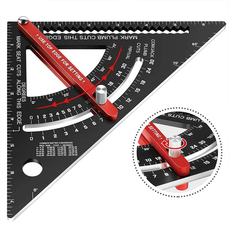 📢📢50% OFF !! ⏰7inch Aluminum Alloy Rafter Square for Carpenter
