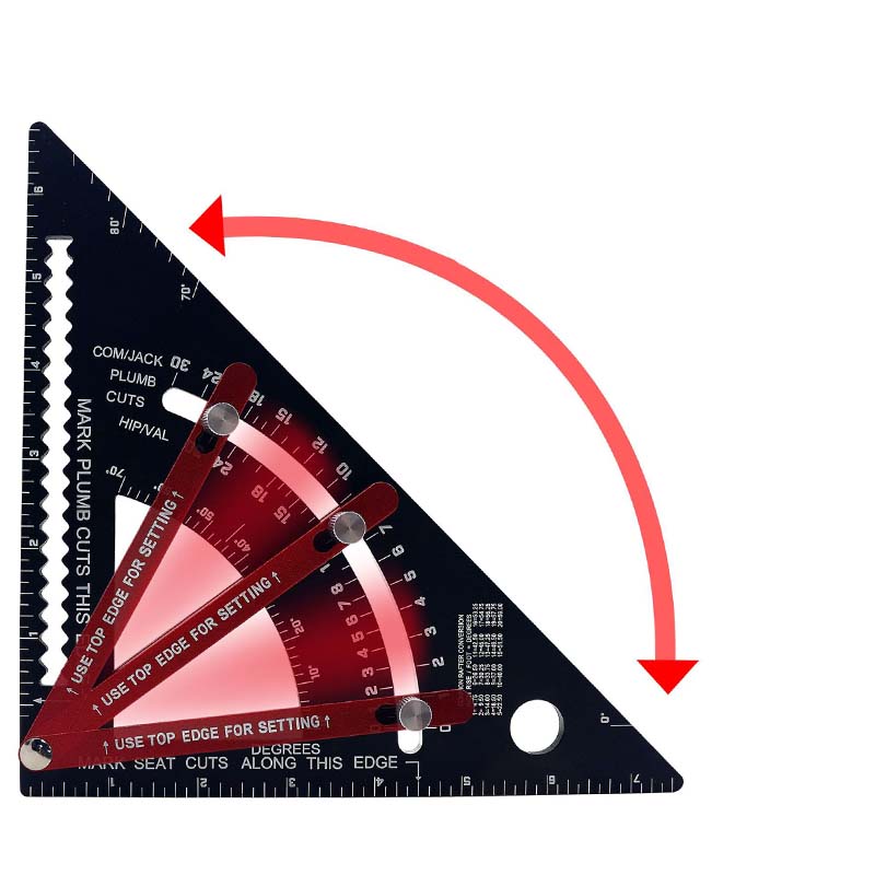 📢📢50% OFF !! ⏰7inch Aluminum Alloy Rafter Square for Carpenter