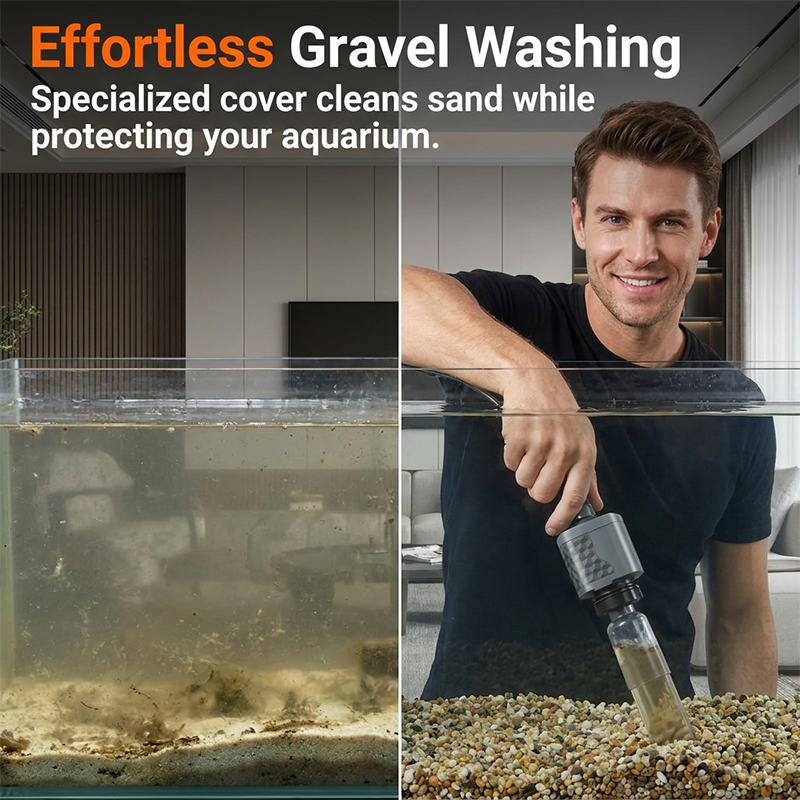 📢📢40% OFF !! ⏰Effortless Cleaning Electric Aquarium Vacuum