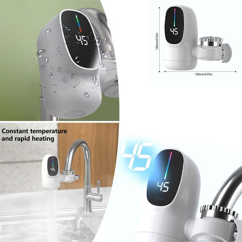 📢📢50% OFF !! ⏰ Instantaneous Sink Water Heater – 3400W, Digital Display, Easy Installation, Energy Saving, Perfect for Kitchen/Bathroom ✨