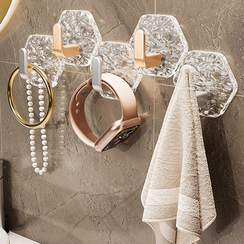 📢📢50% OFF !! ⏰5PCS Punch-Free Ripple Wall Adhesive Hooks