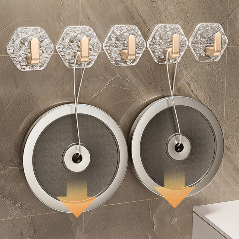 📢📢50% OFF !! ⏰5PCS Punch-Free Ripple Wall Adhesive Hooks
