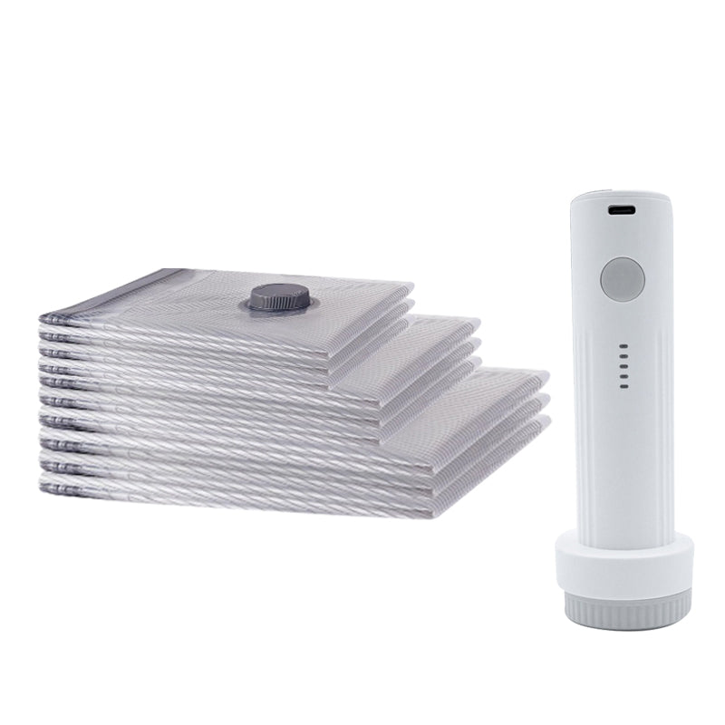 📢📢40% OFF !! ⏰Travel Vacuum Storage Bags & Portable Pump Set