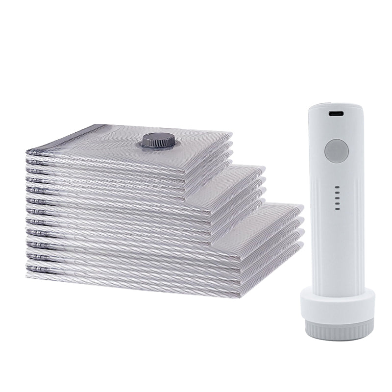 📢📢40% OFF !! ⏰Travel Vacuum Storage Bags & Portable Pump Set