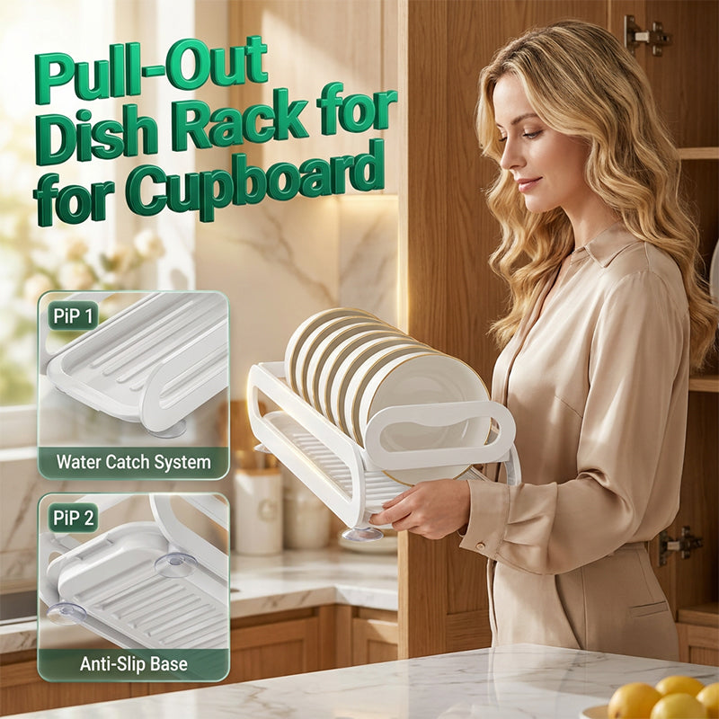 No-Drill Pull-Out Cabinet Organizer