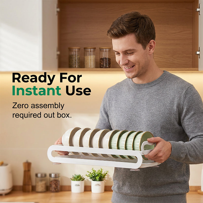 No-Drill Pull-Out Cabinet Organizer