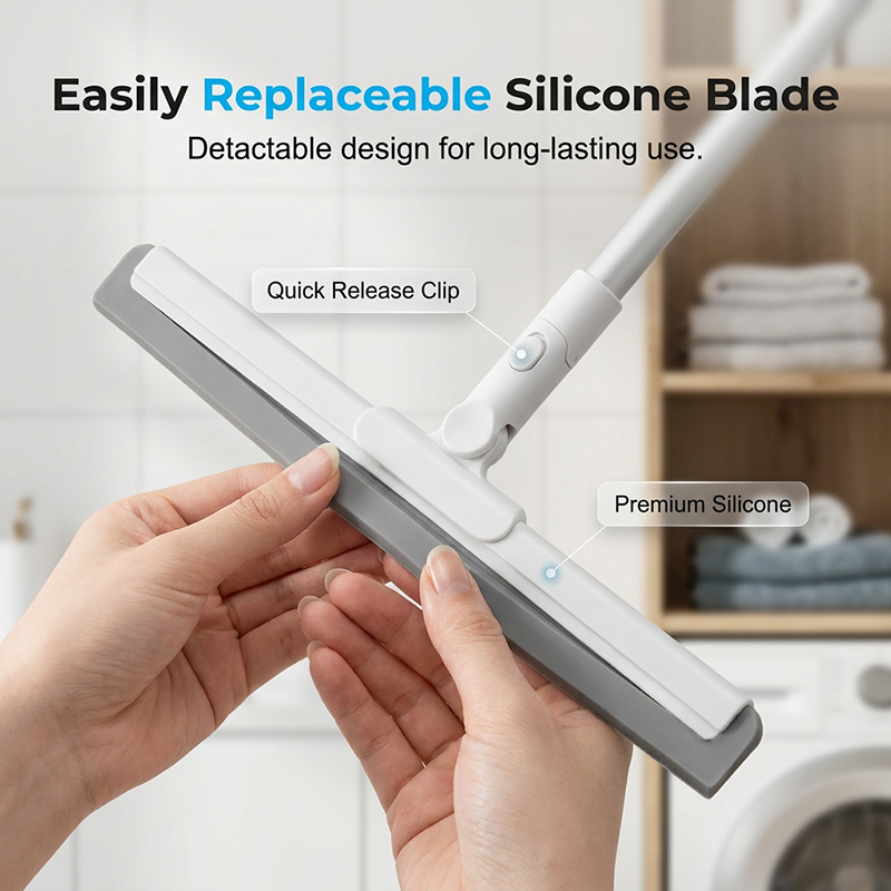 📢📢50% OFF !! ⏰Portable Silicone Squeegee Mop with Rotating Head