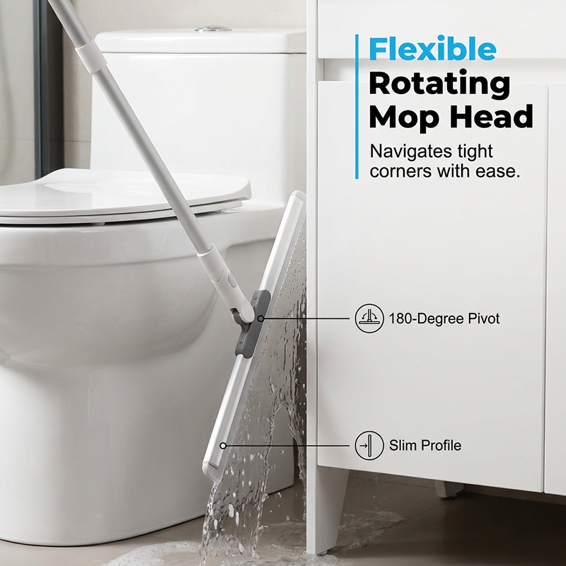 📢📢50% OFF !! ⏰Portable Silicone Squeegee Mop with Rotating Head
