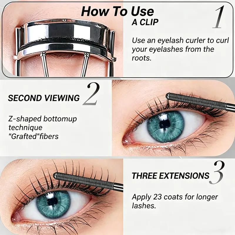 📢📢50% OFF !! ⏰Volumizing Lengthening Curling Mascara
