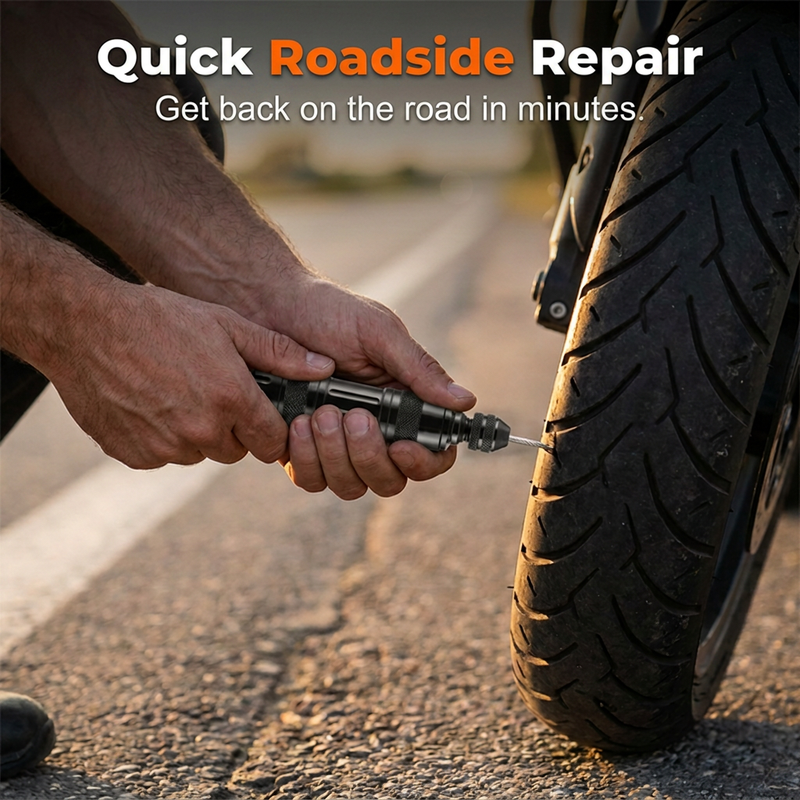 📢📢50% OFF !! ⏰Tubeless Tire Repair Kit – Aluminum Case