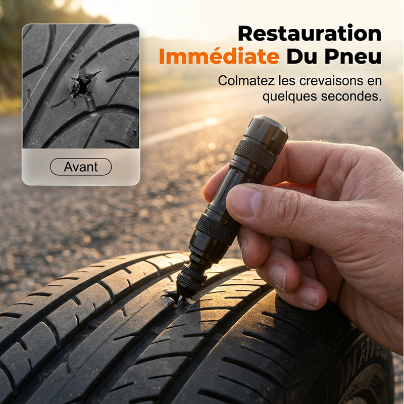 📢📢50% OFF !! ⏰Tubeless Tire Repair Kit – Aluminum Case