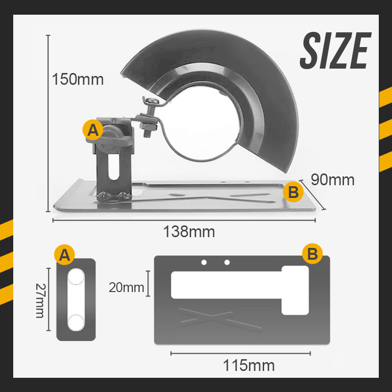 📢📢50% OFF !! ⏰CUTTING STAND PROTECTIVE COVER KIT FOR ANGLE GRINDER