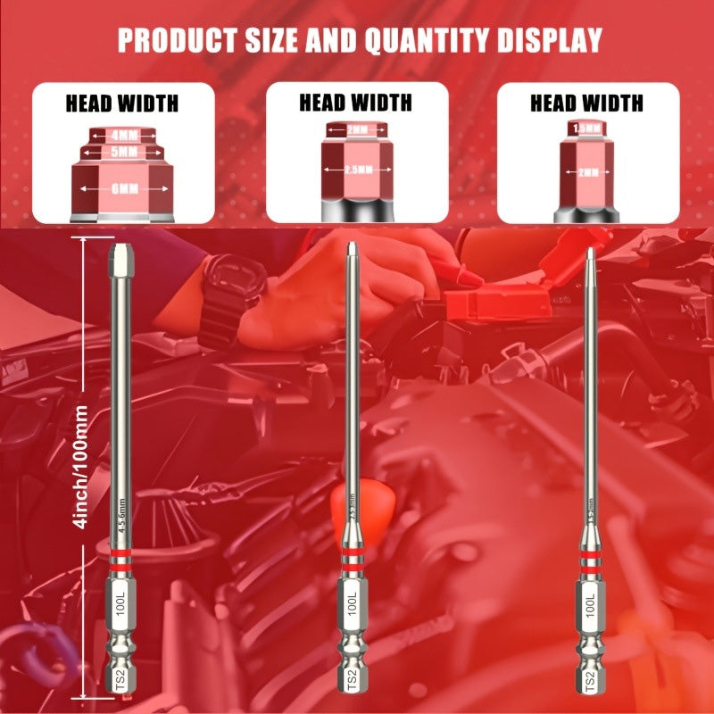 📢📢50% OFF !! ⏰Premium Alloy Steel Hex Screwdriver Bits for Electric Drills