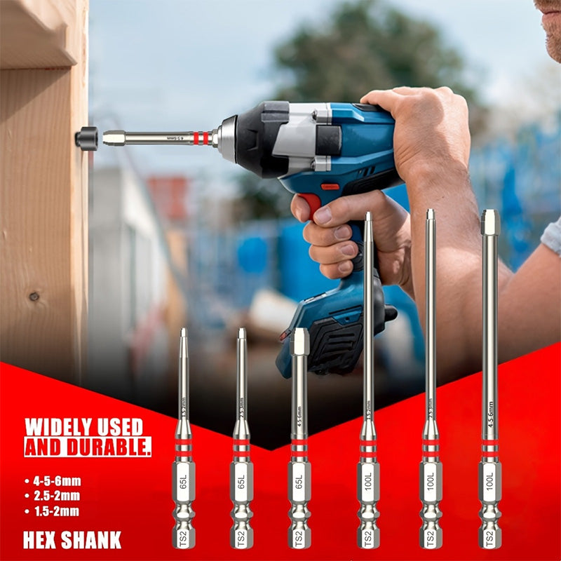 📢📢50% OFF !! ⏰Premium Alloy Steel Hex Screwdriver Bits for Electric Drills
