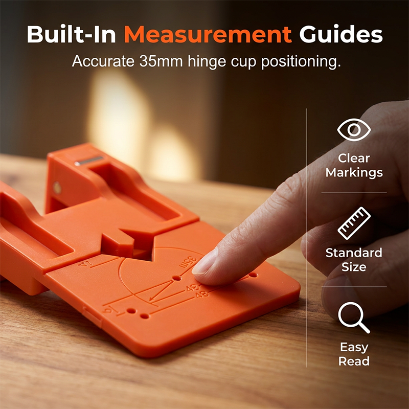 📢📢50% OFF !! ⏰Cabinet Door Hinge Drilling Guide & Mounting Tool