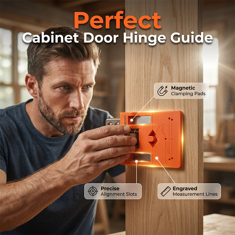 📢📢50% OFF !! ⏰Cabinet Door Hinge Drilling Guide & Mounting Tool
