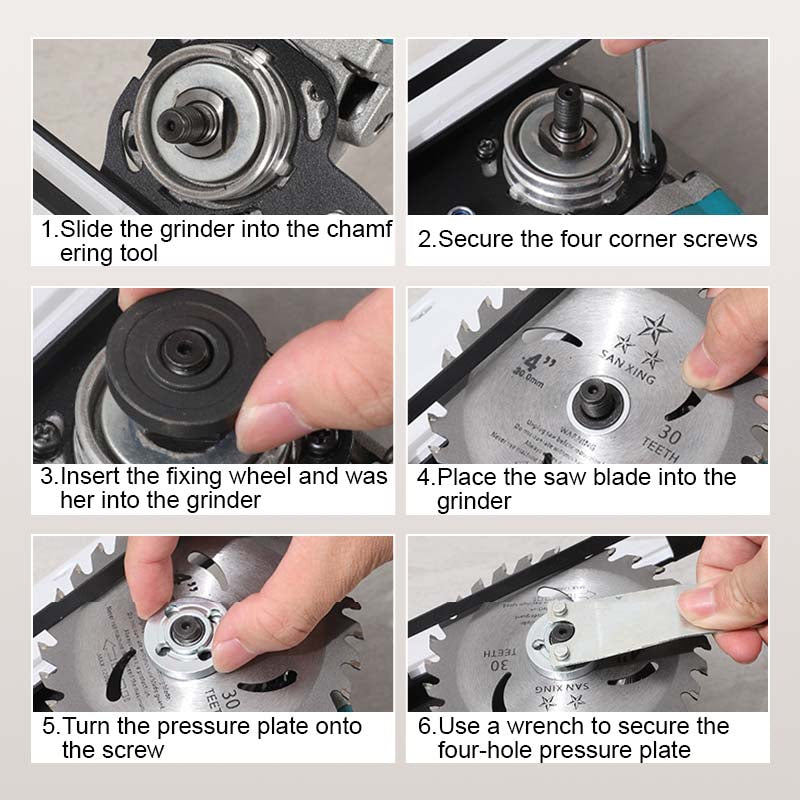 📢📢50% OFF !! ⏰Angle Grinder Stand for Tile 45°Chamfer Cutting