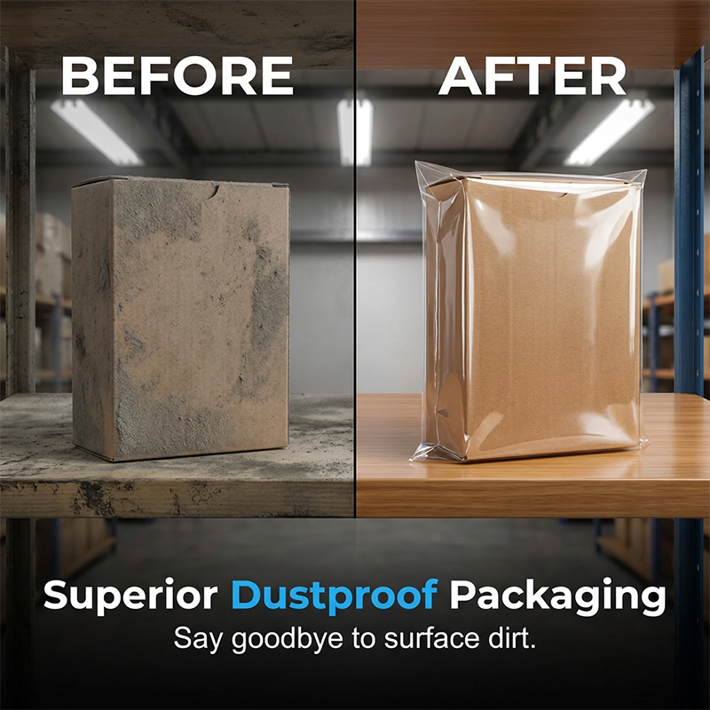 📢📢50% OFF !! ⏰Clear Heat Shrink Wrap Bags for Dustproof Packaging