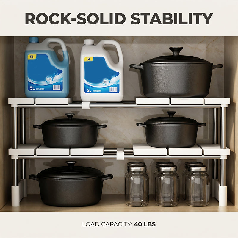 📢📢50% OFF !! ⏰Expandable Under Sink Shelf