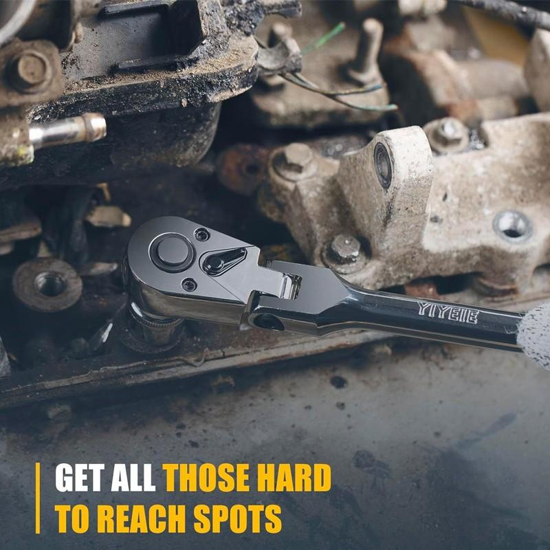 📢📢50% OFF !! ⏰6-Piece Flex Head Ratchet Wrench Set