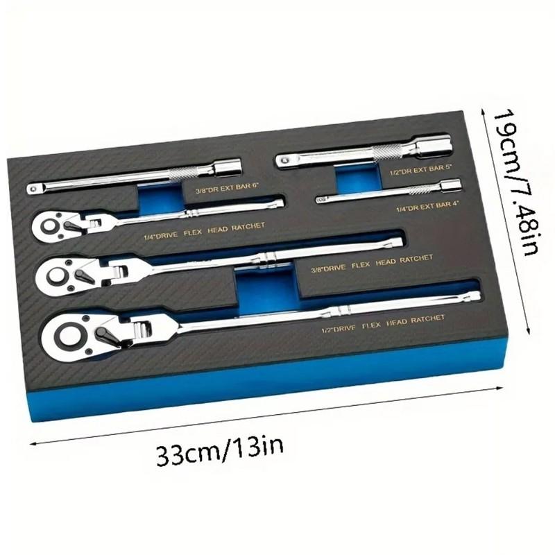📢📢50% OFF !! ⏰6-Piece Flex Head Ratchet Wrench Set