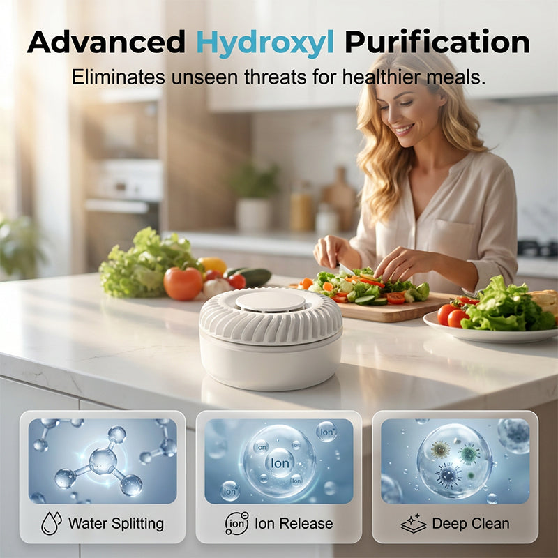 📢📢50% OFF !! ⏰Smart Fruit and Vegetable Washer Purifier