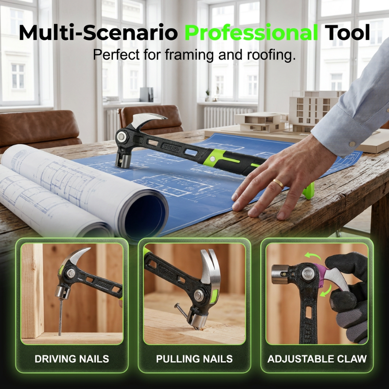 📢📢50% OFF !! ⏰Industrial-Grade Multifunctional Claw Hammer