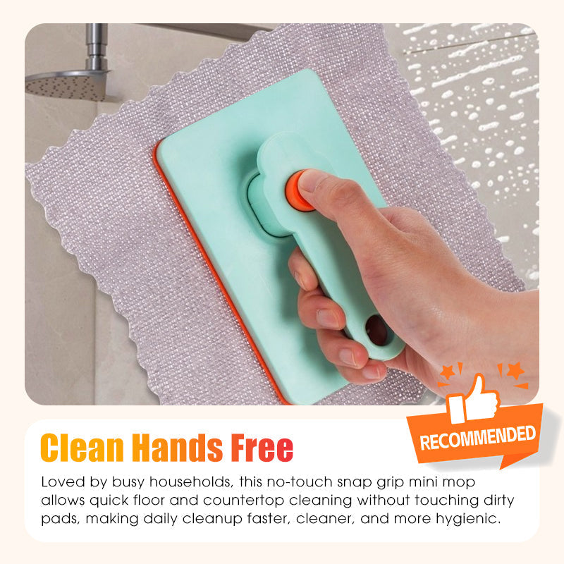 📢📢50% OFF !! ⏰No-Touch Snap Grip Mini Mop🫧🧽
