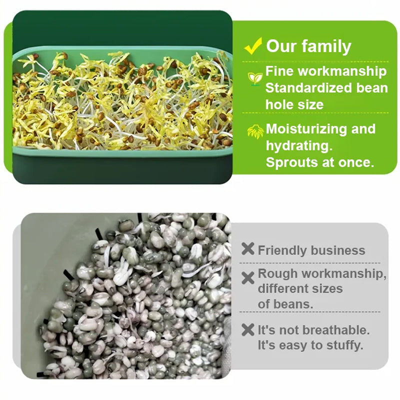 📢📢50% OFF !! ⏰Stackable Bean Sprout Grower Box